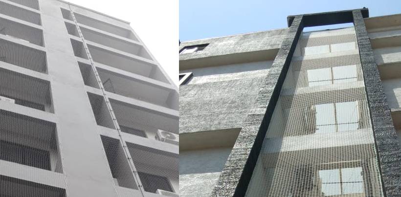 Duct Area Pigeon Nets In Bangalore | Call 9900007643 For Same Day Installation