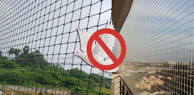 Pigeon Nets for Balcony Bangalore | Call 9900007643 Sai Durga Safety Nets